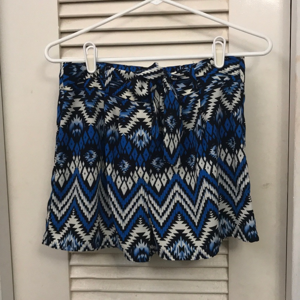 Monteau print shorts blue medium